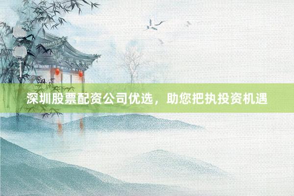 深圳股票配资公司优选，助您把执投资机遇