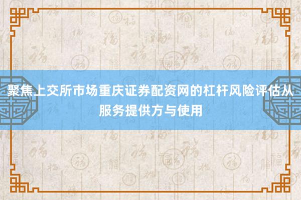 聚焦上交所市场重庆证券配资网的杠杆风险评估从服务提供方与使用