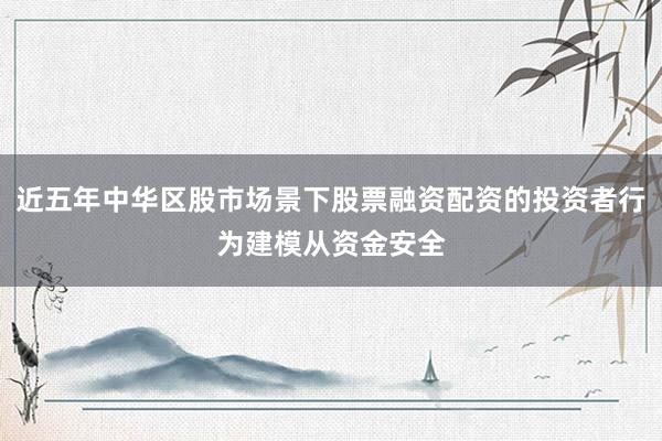 近五年中华区股市场景下股票融资配资的投资者行为建模从资金安全