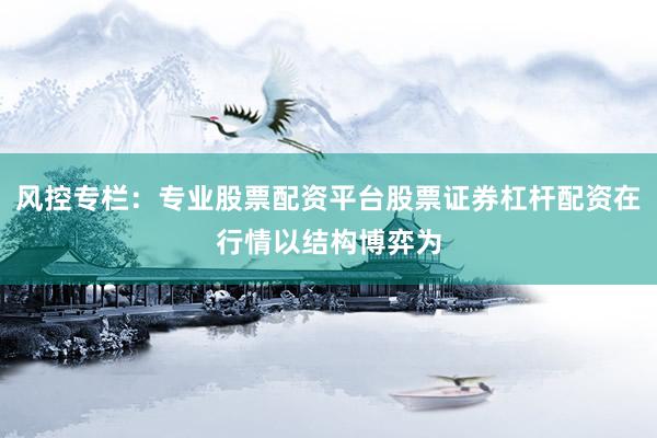 风控专栏：专业股票配资平台股票证券杠杆配资在行情以结构博弈为